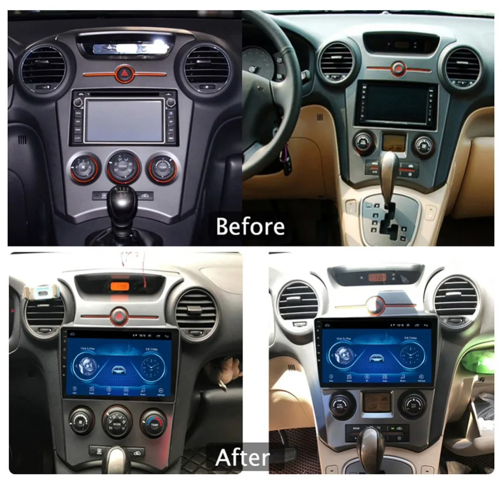 " супер тонкий сенсорный экран Android 8,1 радио gps навигация для Kia Carens Rondo 2007 2008 планшеты стерео Мультимедиа Bluetooth