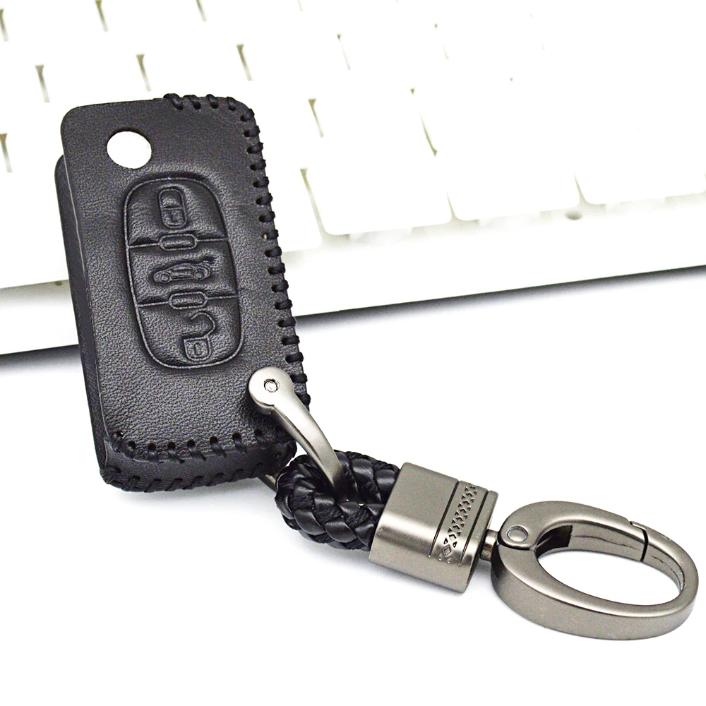 Для Citroen C2 C3 C4 C5 C6 C4L C8 Пикассо Xsara Quatre кожаный чехол Key автомобилей держатель для