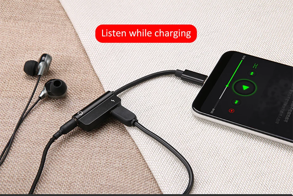 ACCEZZ 2 в 1 usb type C быстрое зарядное устройство 3,5 мм адаптер для Xiaomi Mi 6 huawei mate 10 Pro разъем для наушников аудио и зарядный разветвитель