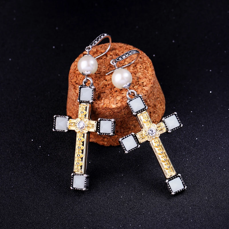 Новинка 2019 серьги из сплава и смолы Классические Модные подвесные большие