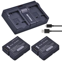 batmax 2pcs ds sd20 sd20 batteryusb dual charger for rollei 3s 4s 5s actionpro sd20f wif rollei 3s action sports cameras