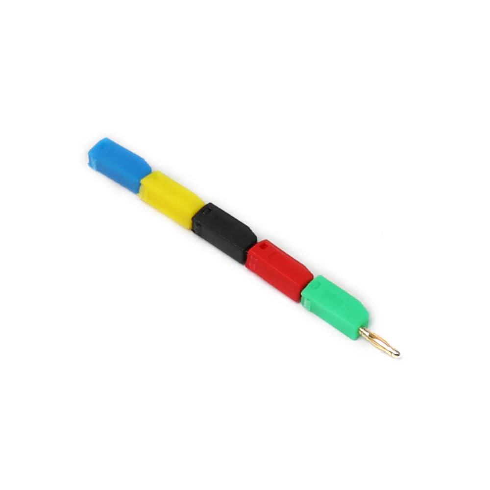 Оптовая продажа 50 шт. 5 цветов коннекторы для штекеров типа банан 2 мм размер