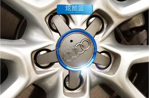 Лидер продаж, декоративная круглая накладка на ступицу колеса из алюминиевого сплава для Audi A3, A4l, A6L, Q3, Q5, A5, автомобильные аксессуары, 4 шт.компл.