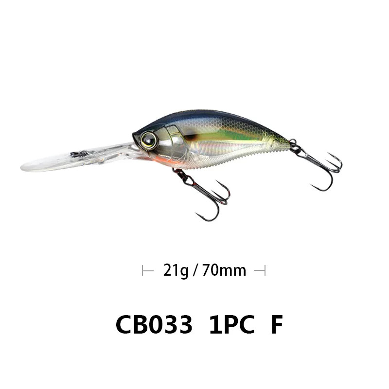 OTTESEN Рыболовная Приманка Crankbait 3D 70 мм/22 г жесткая приманка CB033 | Спорт и развлечения