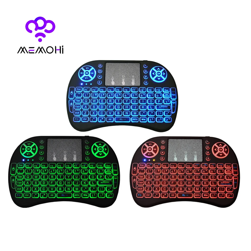MEMOBOX 2 4 ГГц Беспроводная клавиатура Air mouse Touchpad ручной пульт дистанционного