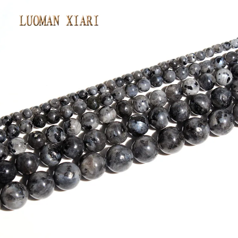 Бусины из 100% натурального Лабрадорита AAA круглые камни бриллиантовое ожерелье