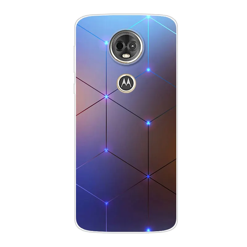 Чехол для Motorola Moto E5 Plus силиконовый мягкий ТПУ Модный чехол телефона E 5 го