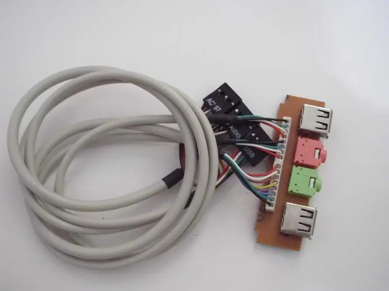 I/O USB2.0 AC97/HD аудио микрофон наушники для настольного компьютера шасси передний