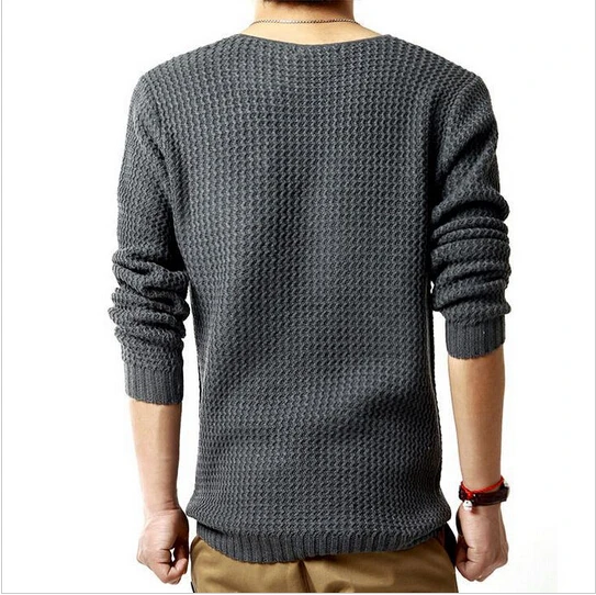 Лидер продаж 2015 пуловер свитер для мужчин с круглым вырезом весенний