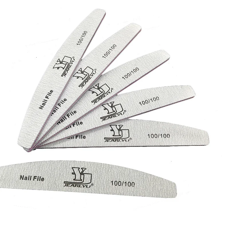 

10Pcs/Lot Brand Professional Nail File 100/100 Lima Sanding Files Manicure Pedicure Strong Sandpaper Buffing Tools Accessory Set
