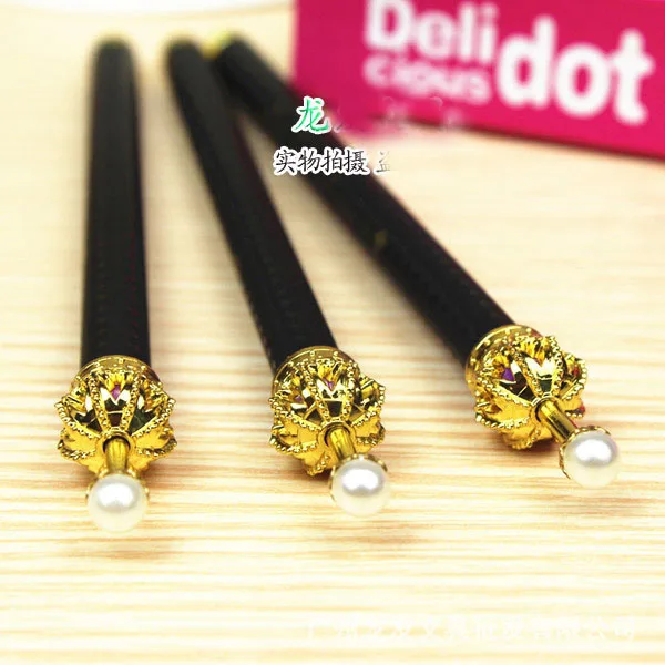 1 лот = 30 шт. в Корейском стиле Корона Стиль синими чернилами Шариковая ручка