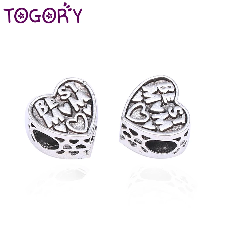 TOGORY 2 шт./лот модные лучшие Мамины подвески бусины подходят к оригинальному