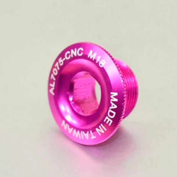 M18 pink Silverock 7075 Нижний Кронштейн BB крышка чашки болт рукоятки M12 M15 M18 M20 дорожный MTB велосипед передняя Звездочка шатун крепежный болт - Цвет: M18 pink