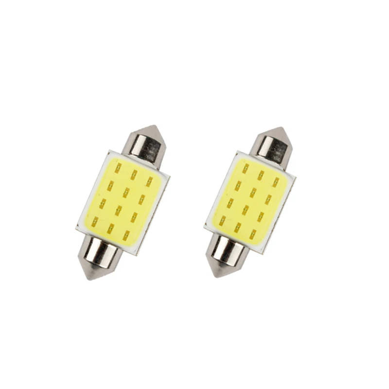 4pcs 36mm C5W DE3021 6461 12 Chips COB led Auto Licence Plate Light car Festoon housing Interior Dome Roof Reading Lights 12V | Автомобили