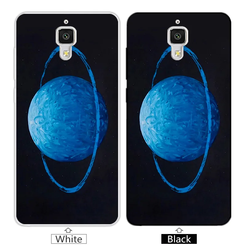 Soft Silicon for Xiaomi Mi4 Cases Customize Blue Cover Mi 4 Funda Slim TPU Phone Bag M4 Protector Coque |