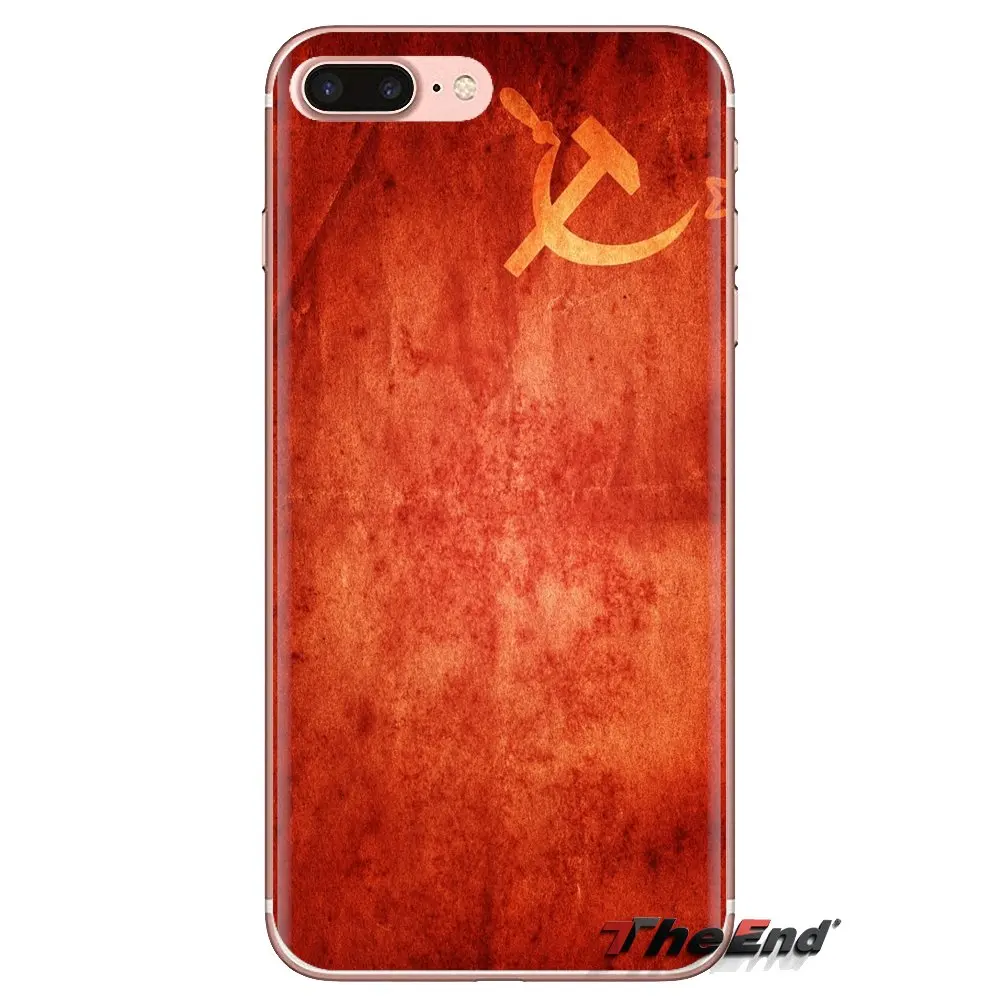 For HTC One U11 U12 X9 M7 M8 A9 M9 M10 E9 Plus Desire 630 530 626 628 816 820 830 Red Soviet Union USSR Flag Banner TPU Bag Case |