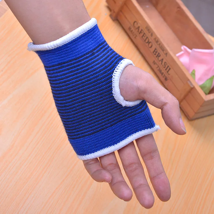 1 пара синие перчатки для поддержки запястья ладони эластичные рук спортивные