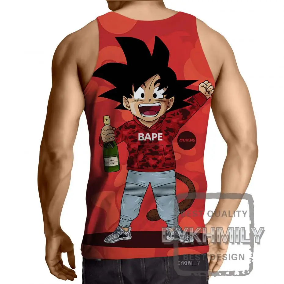 Dykhmily 2017 летний хит продаж Dragon Ball Z Goku детская Современная атмосфера 3d принт