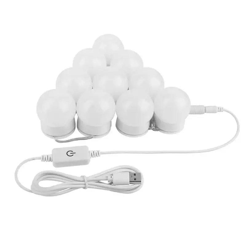 Светодиодный светильник в голливудском стиле для зеркала туалетного столика