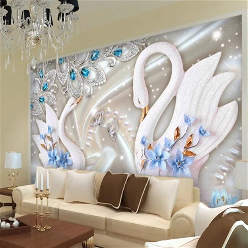 Papel де parede пользовательские обои 3d фрески Европейский суд стиль ювелирные