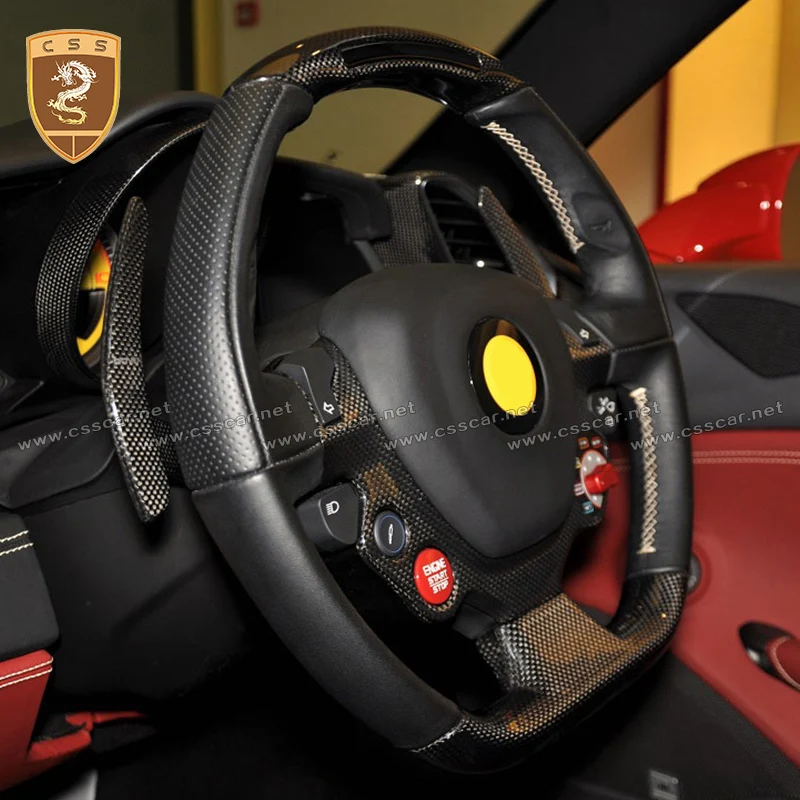 Настоящее углеродное волокно сдвиг весло подходит для FERRARI 488 GTB паук авто