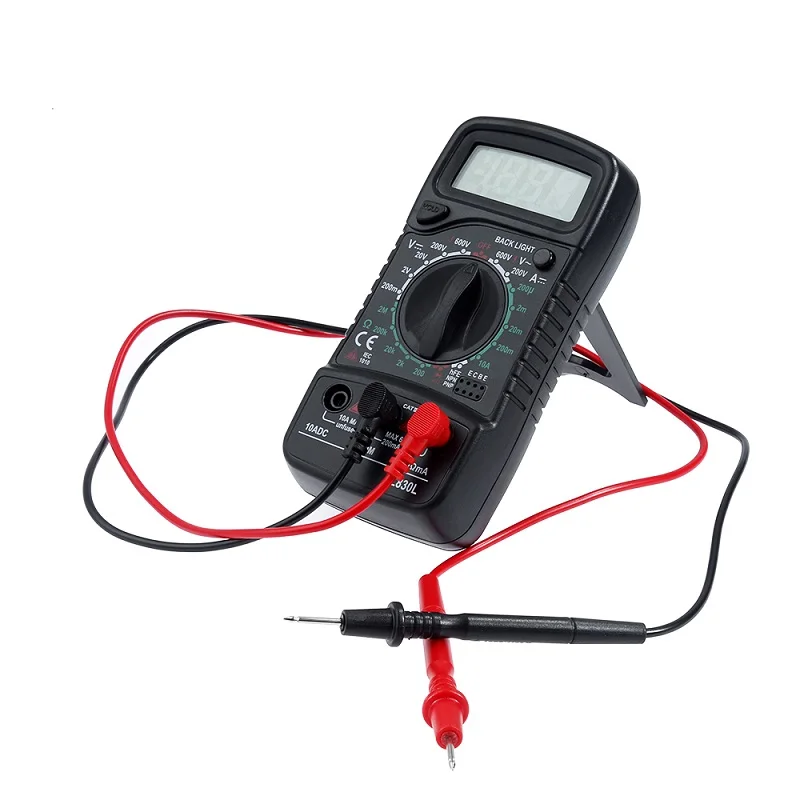 Vastar Ручной ЖК-цифровой мультиметр 1999 XL830L AC/DC Напряжение Amp тестер сопротивления тока Синяя подсветка метр