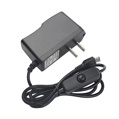 5V 2.5A источник питания с кнопкой включения/выключения Micro USB зарядное устройство адаптер EU US UK AU разъем для Raspberry Pi 3 Model B+/3 - Цвет: US