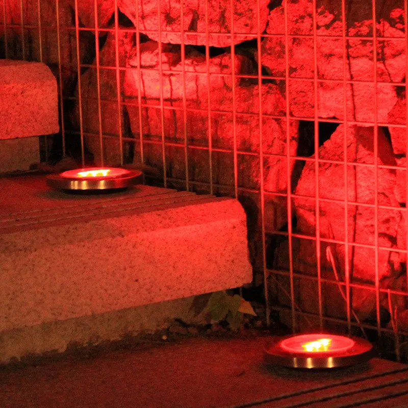 Белый/теплый белый 3 светодиода на солнечной батарее заземленная лампа уличный