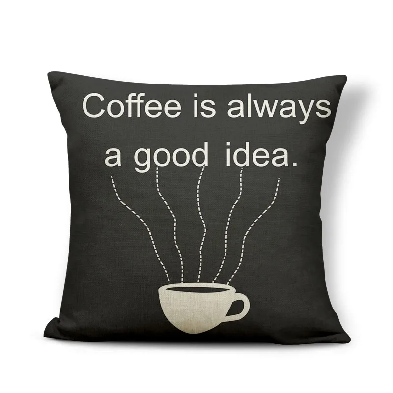 Инструмент чехол для подушки кофейной чашки черная подушка s Smoke Восточная Милая