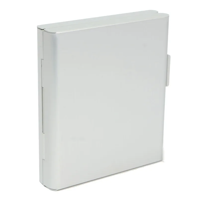 Алюминиевый Чехол для сигарет держатель 20 двусторонний открывающийся карман