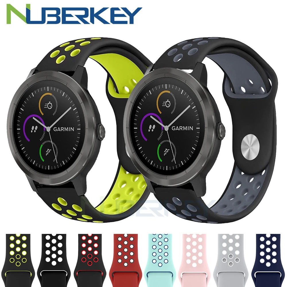 Мягкий силиконовый ремешок для Garmin Vivoactive3 3, тренировочный браслет Vivomove HR, умный Браслет для Forerunner 645, Высококачественный Браслет