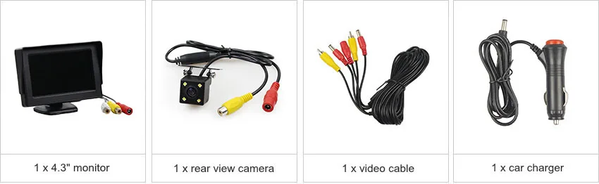 DIYSECUR Wire 4," TFT ЖК-монитор для автомобиля, комплект заднего вида, HD светодиодный дисплей, автомобильная Система помощи при парковке
