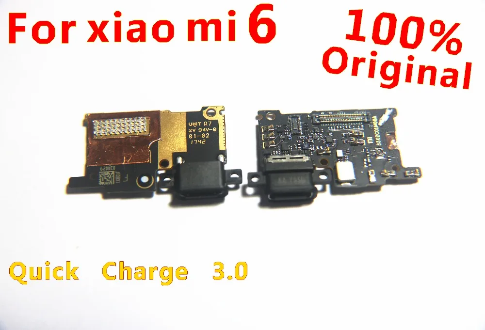 Зарядный порт для Xiaomi Mi 6 плата зарядного устройства mi6 гибкий кабель док станции