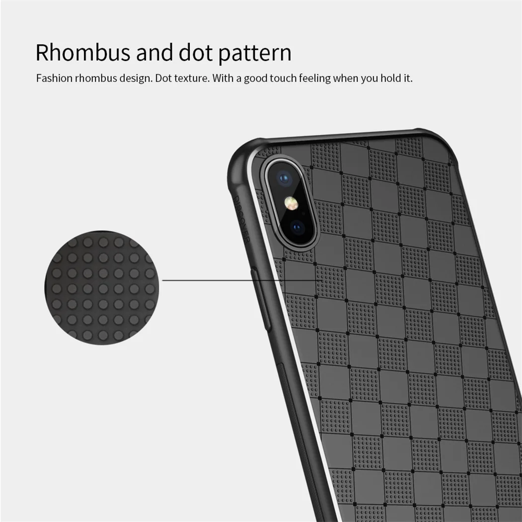 Чехол Nillkin для iPhone X роскошная плетеная задняя крышка силиконовый чехол