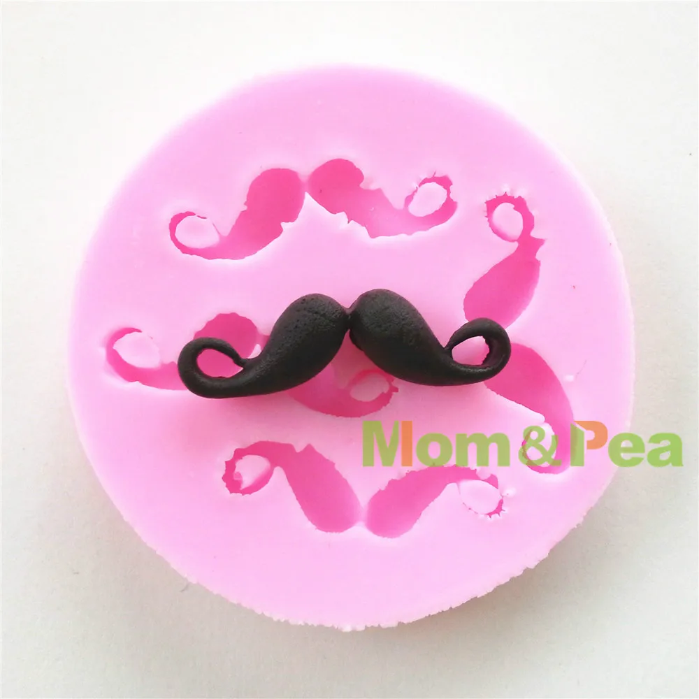 Силиконовая форма для мамы и горошины 0608 г. Бесплатная доставка усы украшение