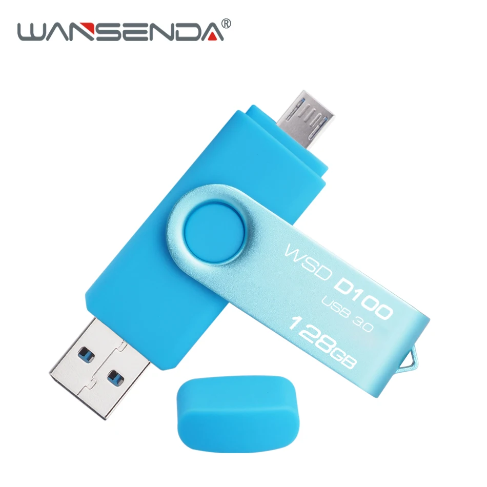 WANSENDA флеш накопитель USB 3 0 высокое Скорость 128 GB 64 Гб 32 16 8 USB3.0 OTG Stick Micro memoria Cel флешки
