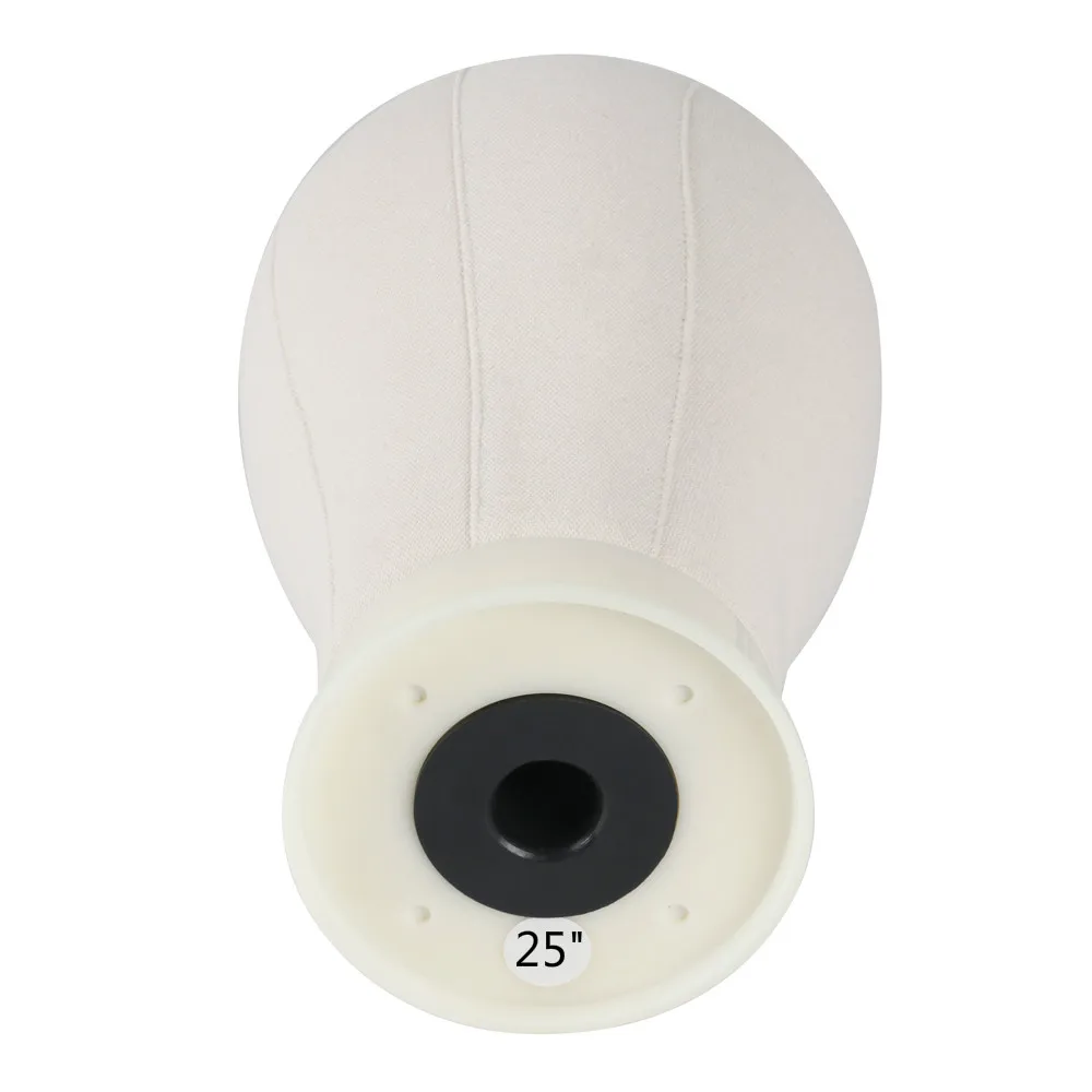 25 дюймов холщовая блочная голова для наращивания волос кружевные парики дисплей