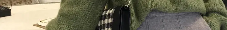 В осень и зима новинка года стеганая с круглым вырезом свитеры для женщин Мохер Свободные фонари рукавом вязать женский темперамент