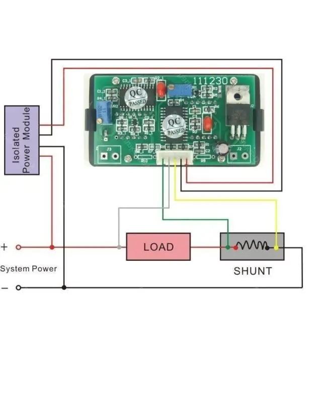 DC 200 V +/ 50A цифровой светодиодный Вольтметр Амперметр монитор выгрузки заряда