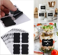 56 pcs reusable chalkboard labels with erasable white smooth liquid chalk marker premium stickers for jars