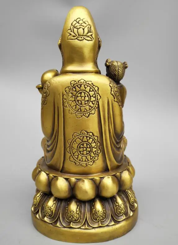 Китайская резьба Seiko из чистой латуни Guanyin bodhisattva hug | Дом и сад