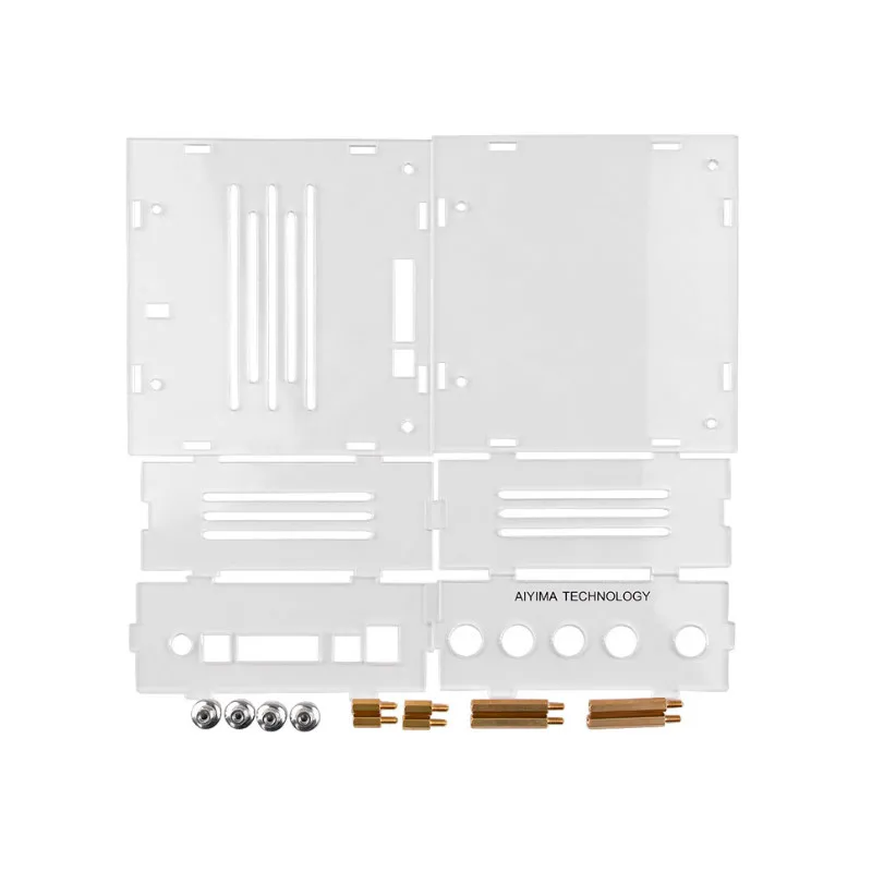 Acrylic case AIYIMA TPA3116 сабвуфер Bluetooth усилитель цифровая аудио Плата 2,1 канал Bluetooth 4,2 усилитель мощности плата 50Wx2+ 100 вт DIY - Цвет: Acrylic case