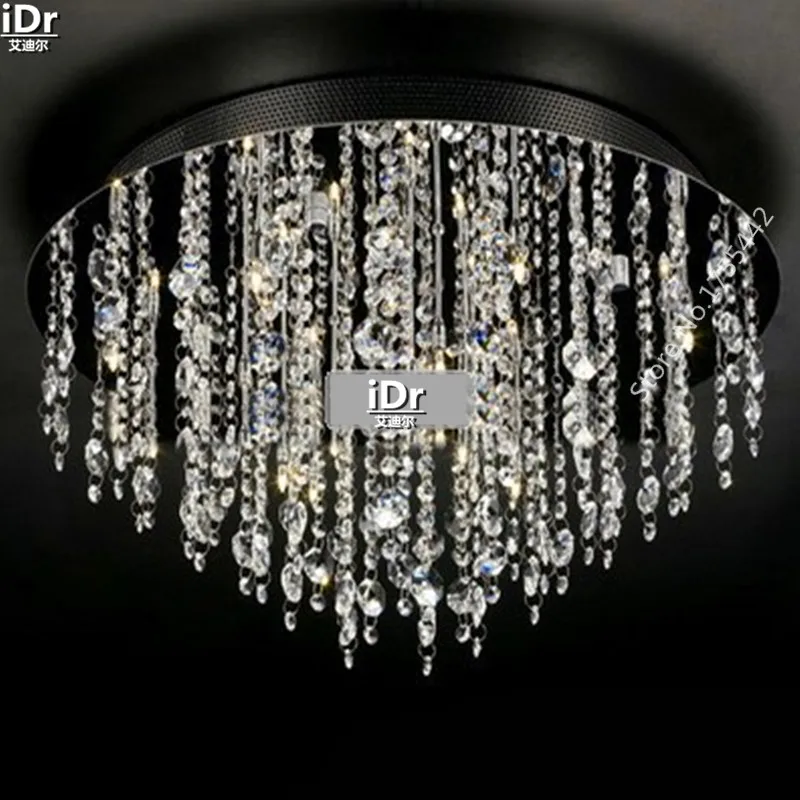 Золотая потолочная лампа Минималистичная Роскошная для коридора хрустальная