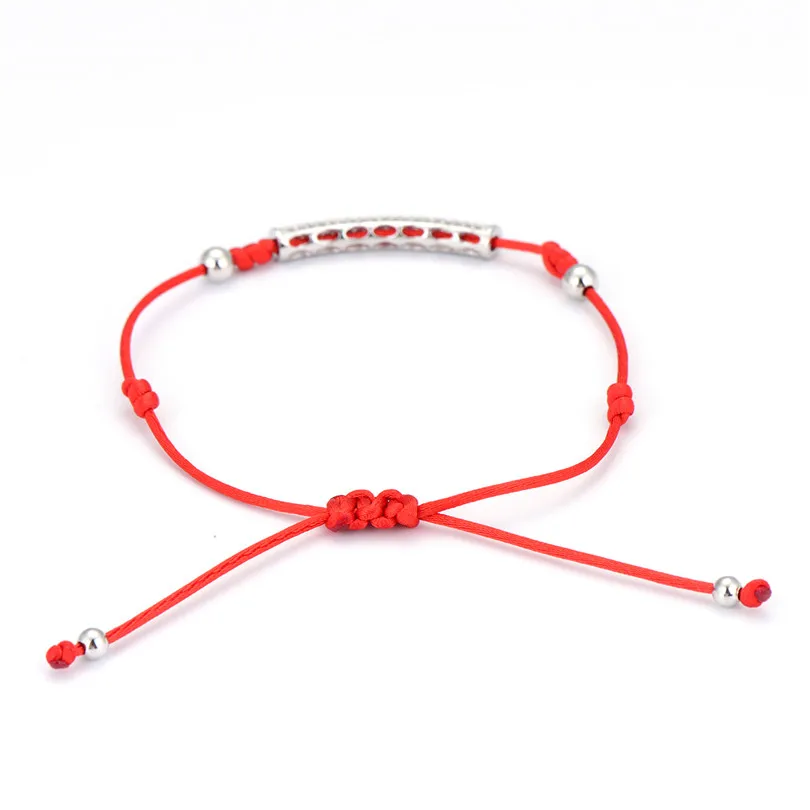 2pcs/lot Wholesale Newest Charm Long Tube Bracelets Micro Pave Zircon Round Copper Beads Briading Macrame Bracelet For Men | Украшения и