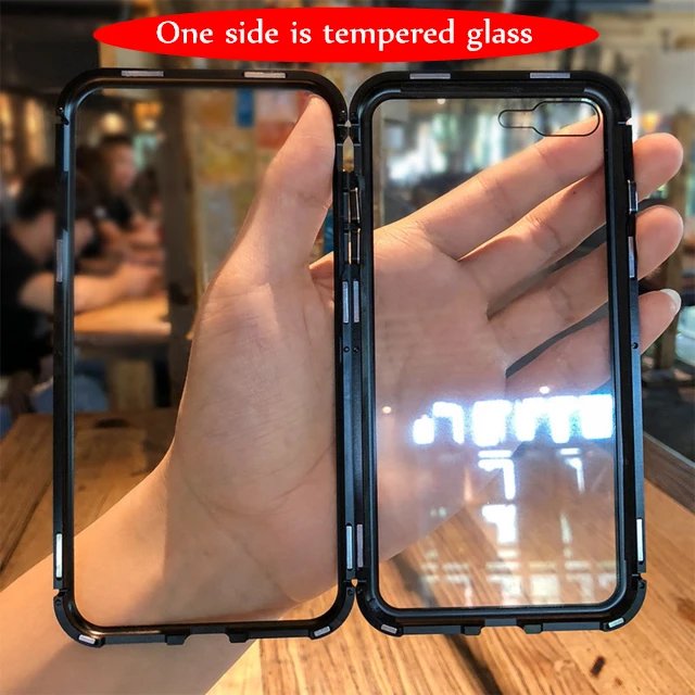 Mzxtby 360 магнитный адсорбционный чехол для iPhone X 8 Plus 7 XS Max + задняя крышка из