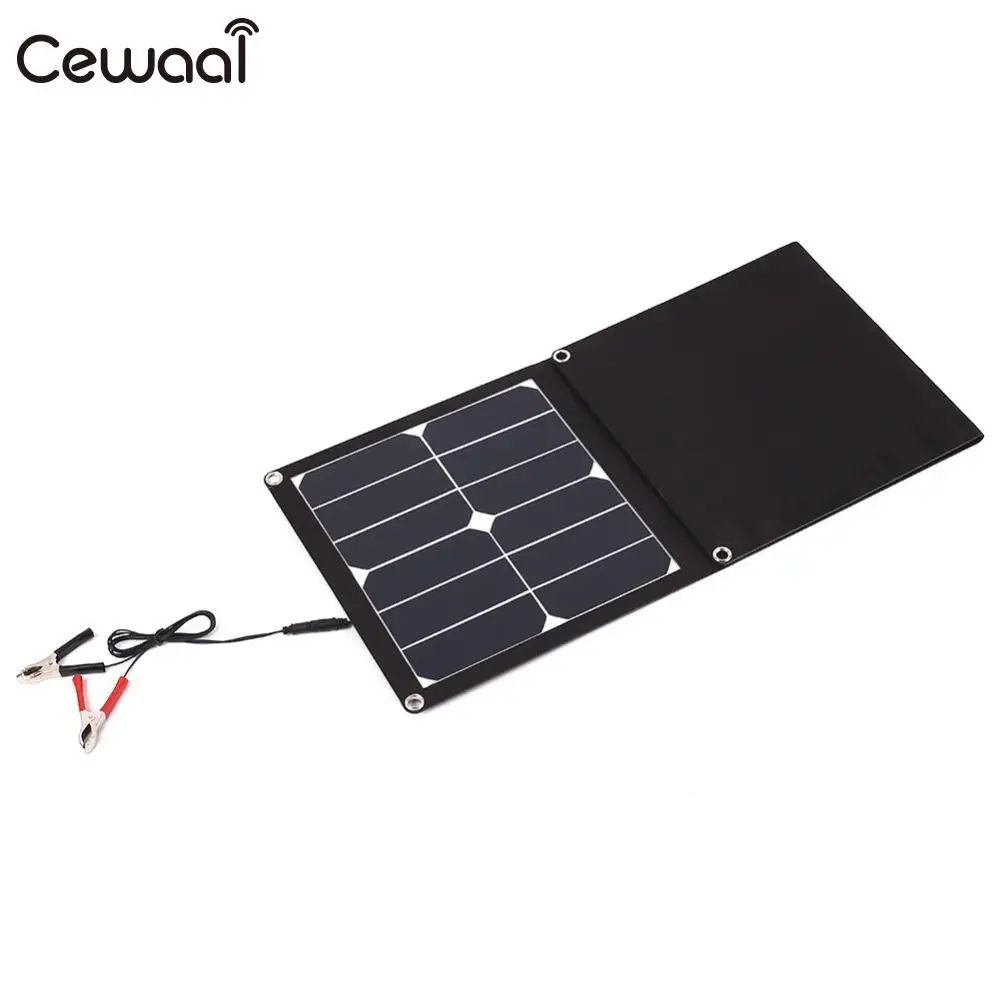 

Phone Charger Folding Solar Pane USB+DC Port Emergency Power Supply Portable Waterproff Solar Generator 42W 18V Solar Charging