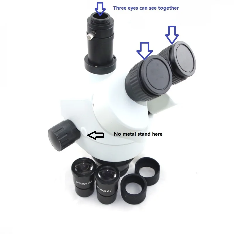 

3.5X-90X Simul-focal Trinocular Microscopio Stereo +2K 21MP HDMI USB Digital Microscope Camera+144 Lights+alloy repair table