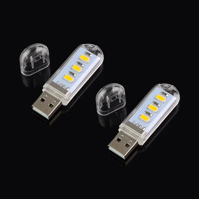 2 шт. светодиодная мини лампа с USB 3 светодиода SMD 5730|lamp sensor|light bulb oil lamplight ceiling lamp |