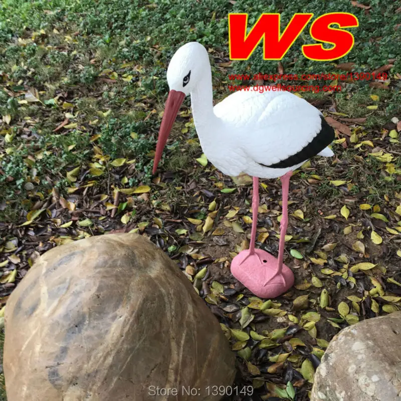 Beautiful Decorative For Your Fantastic Garden Yard Plastic Stand Bird Animal Outdoor Landscape Lawn ornament Artifical Crane |