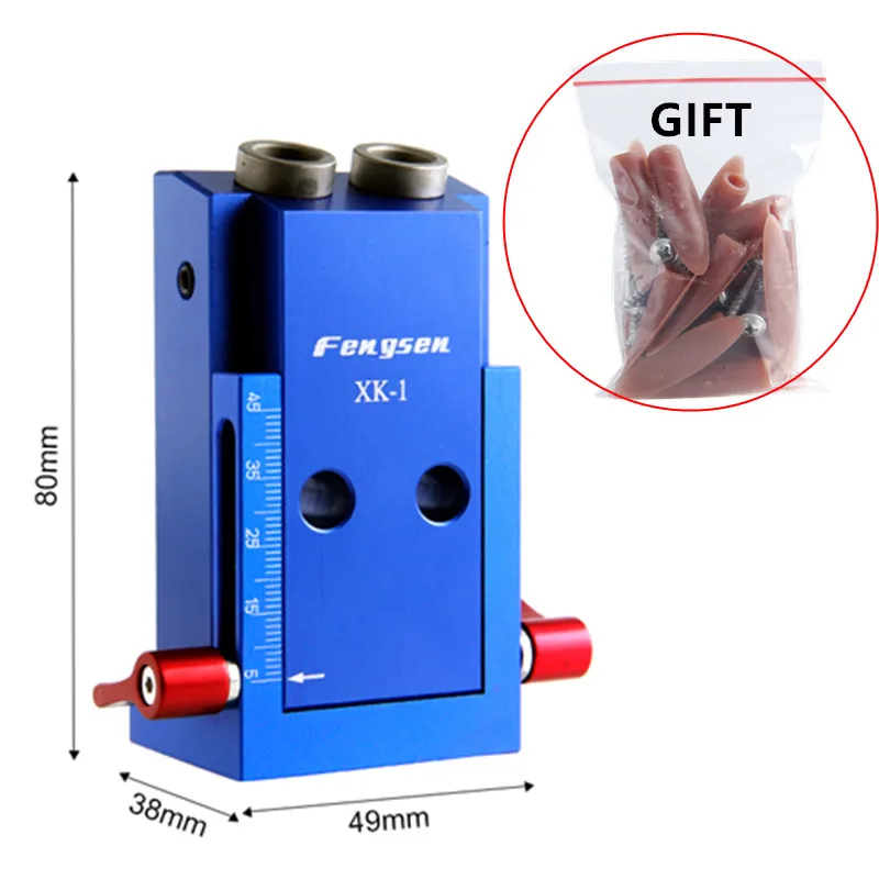 RUITOOL мини карманное отверстие джиг комплект системы с сверлом отвертка для